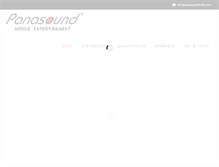 Tablet Screenshot of panasoundindia.com